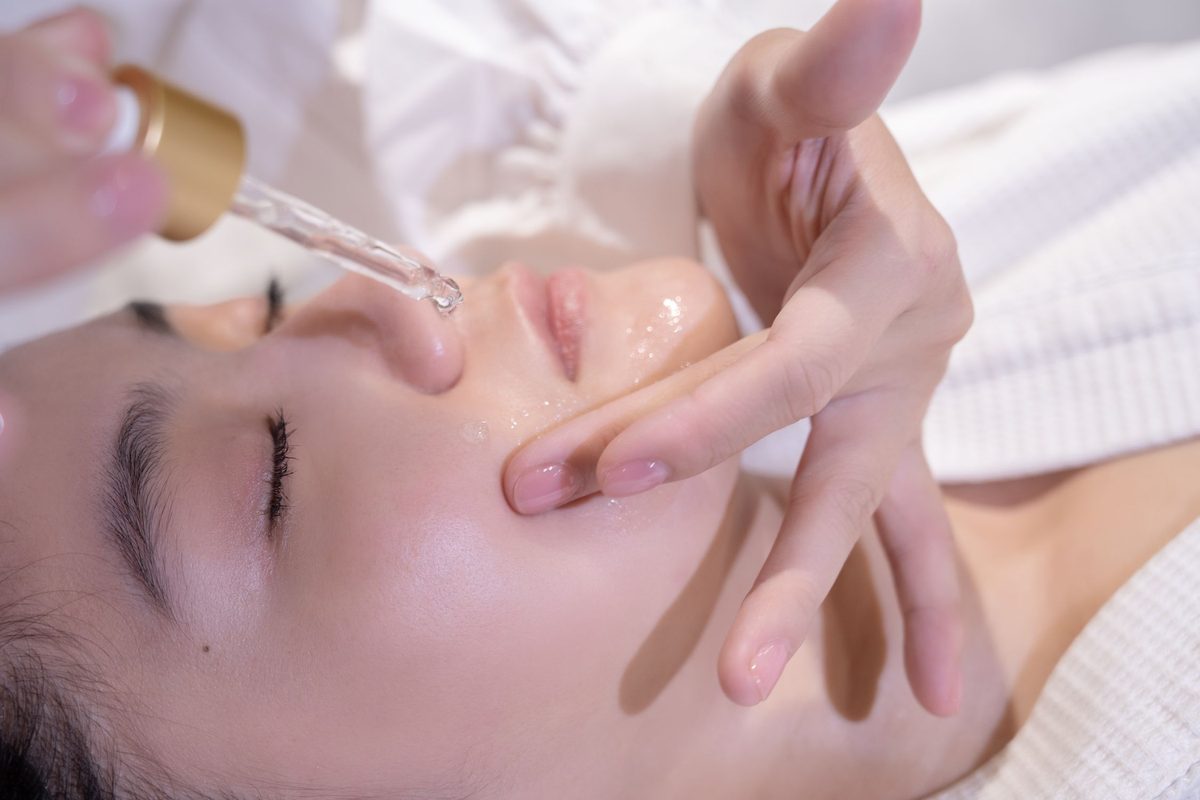 Seoul dermatology price — Gangnam district medical street with premium clinic buildings
